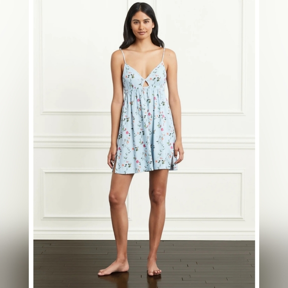 Hill House Other - HILL HOUSE The Aurora Sleep Dress in Pond Floral  size XS NWT